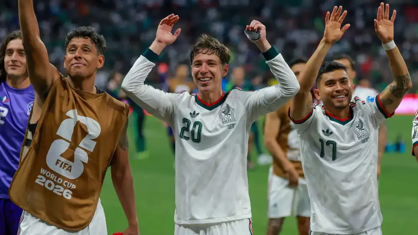 México celebra una victoria durante el Mundial