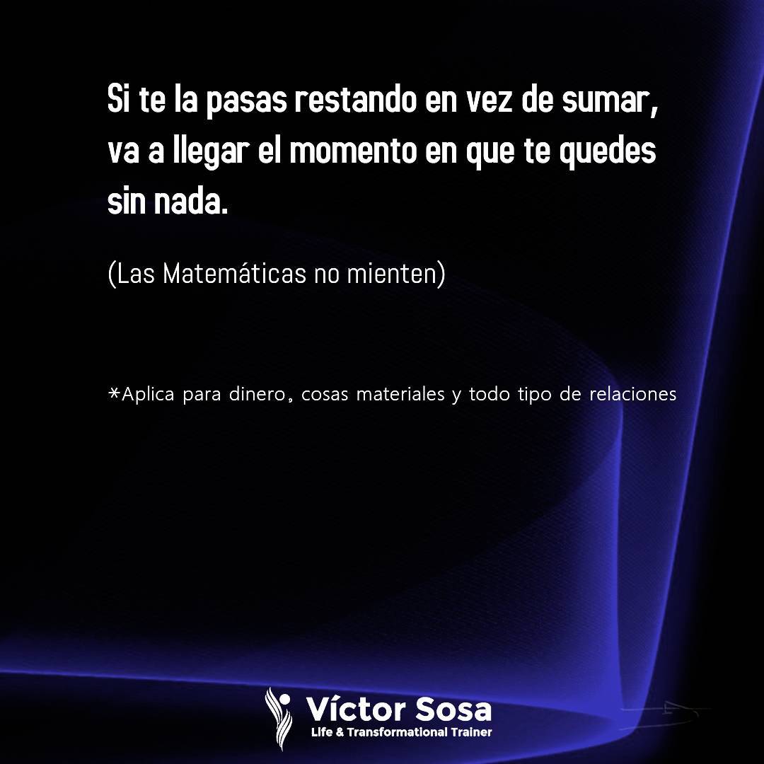 Las matemáticas no mienten.