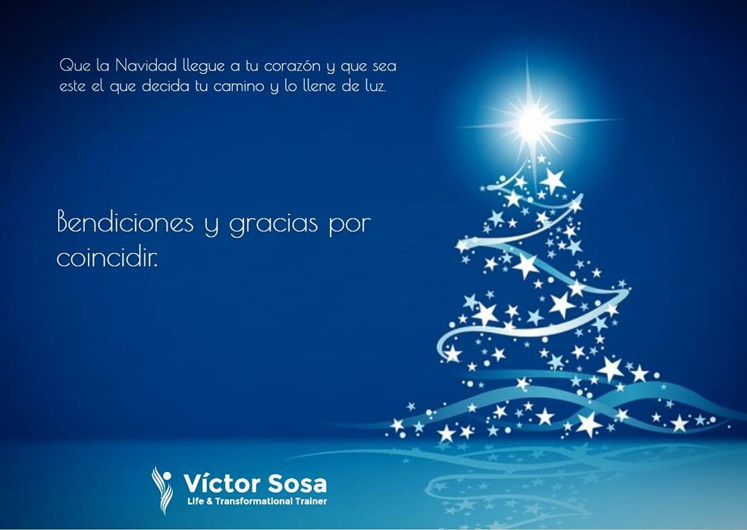 Que esta navidad y siempre sea tu corazón el que decida tus caminos, y permita q