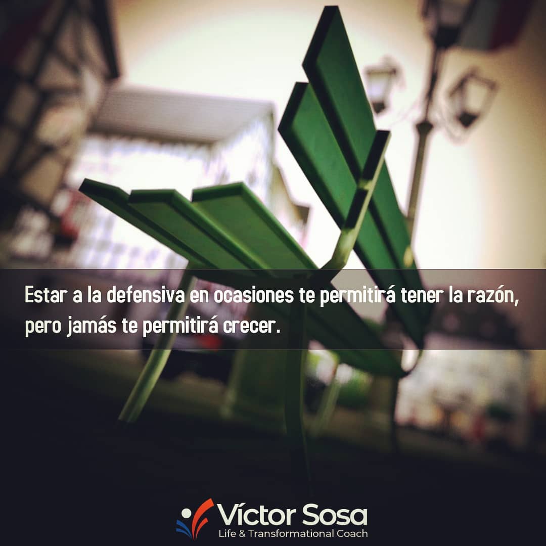 Estar a la defensiva en ocasiones te permitirá tener la razón, pero jamás te per
