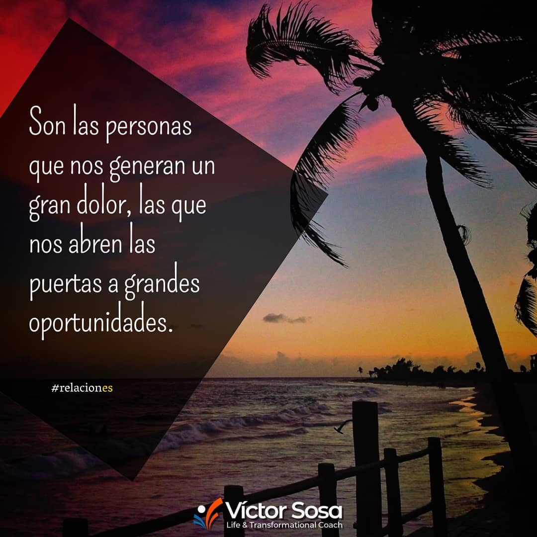 Son las personas que nos generan un gran dolor, las que nos abren las puertas a